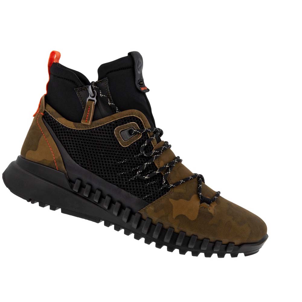 Pánské Boty Ecco Zipflex Hi-top Černé | CZ 455MQZ